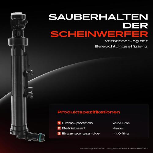 1x Scheinwerferreinigung Waschwasserdüse Vorne Links für Mercedes-Benz GLK-Klasse X204 2008-2015 Bild 1x Scheinwerferreinigung Waschwasserdüse Vorne Links für Mercedes-Benz GLK-Klasse X204 2008-2015