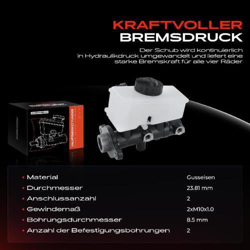 1x Hauptbremszylinder Bremszylinder für KIA Sportage SUV K00 2.0L 1994-2003 Bild 1x Hauptbremszylinder Bremszylinder für KIA Sportage SUV K00 2.0L 1994-2003