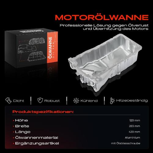 Frankberg 1x Ölwanne Motorölwanne für VW Golf IV 1J Bora Audi A3 8L1 TT 8N3 Skoda Octavia I 1U 1.8L Bild Frankberg 1x Ölwanne Motorölwanne für VW Golf IV 1J Bora Audi A3 8L1 TT 8N3 Skoda Octavia I 1U 1.8L