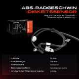 1x ABS Sensor Vorderachse rechts für Opel Agila (B) H08 Suzuki Splash EX 1.0L 1.2L Bj ab 2008