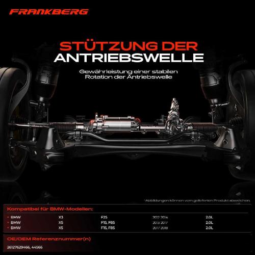 1x Lagerung Gelenkwelle Kardanwellenlager für BMW X3 F25 X5 F15 F85 sDrive Bild 1x Lagerung Gelenkwelle Kardanwellenlager für BMW X3 F25 X5 F15 F85 sDrive