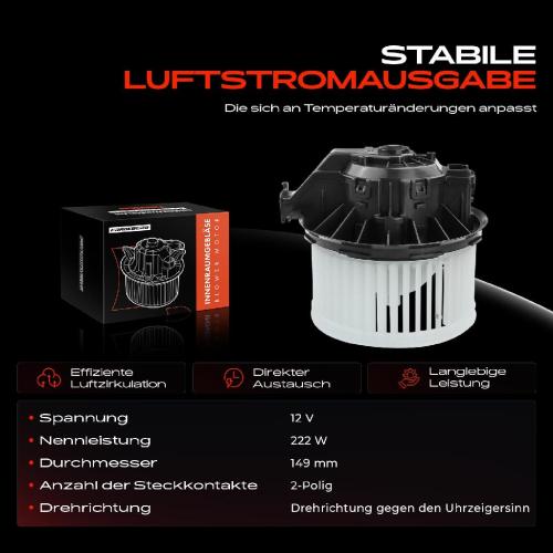 Frankberg 1x Gebläsemotor Innenraumgebläse für VW UP! 121 Seat Mii Skoda Citigo 1.0L Bj ab 2011 Bild Frankberg 1x Gebläsemotor Innenraumgebläse für VW UP! 121 Seat Mii Skoda Citigo 1.0L Bj ab 2011