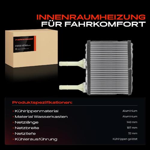 1x Wärmetauscher Innenraumheizung für Nissan Almera I Hatchback N15 Sunny III 2.0L Bild 1x Wärmetauscher Innenraumheizung für Nissan Almera I Hatchback N15 Sunny III 2.0L