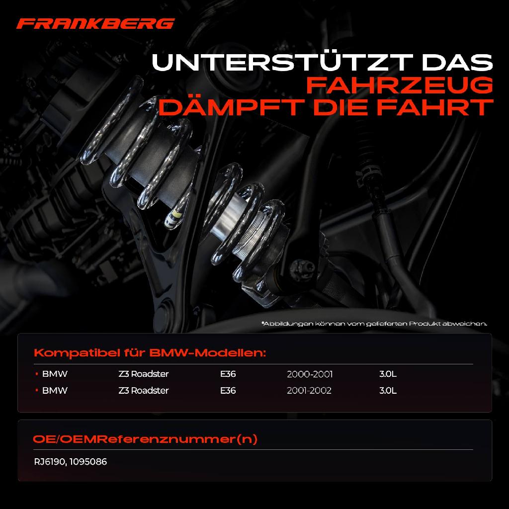 2x Fahrwerksfeder Hinterachse für BMW Z3 Roadster E36 3.0L 2000-2002
