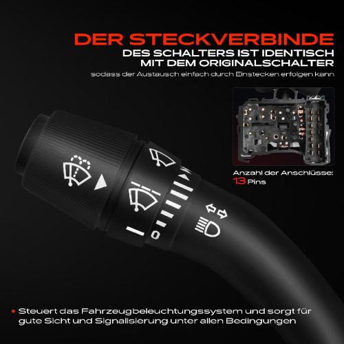 1x Kombischalter Lenkstockschalter für Nissan Interstar X70 Opel Movano Renault Vauxhall Bild 1x Kombischalter Lenkstockschalter für Nissan Interstar X70 Opel Movano Renault Vauxhall