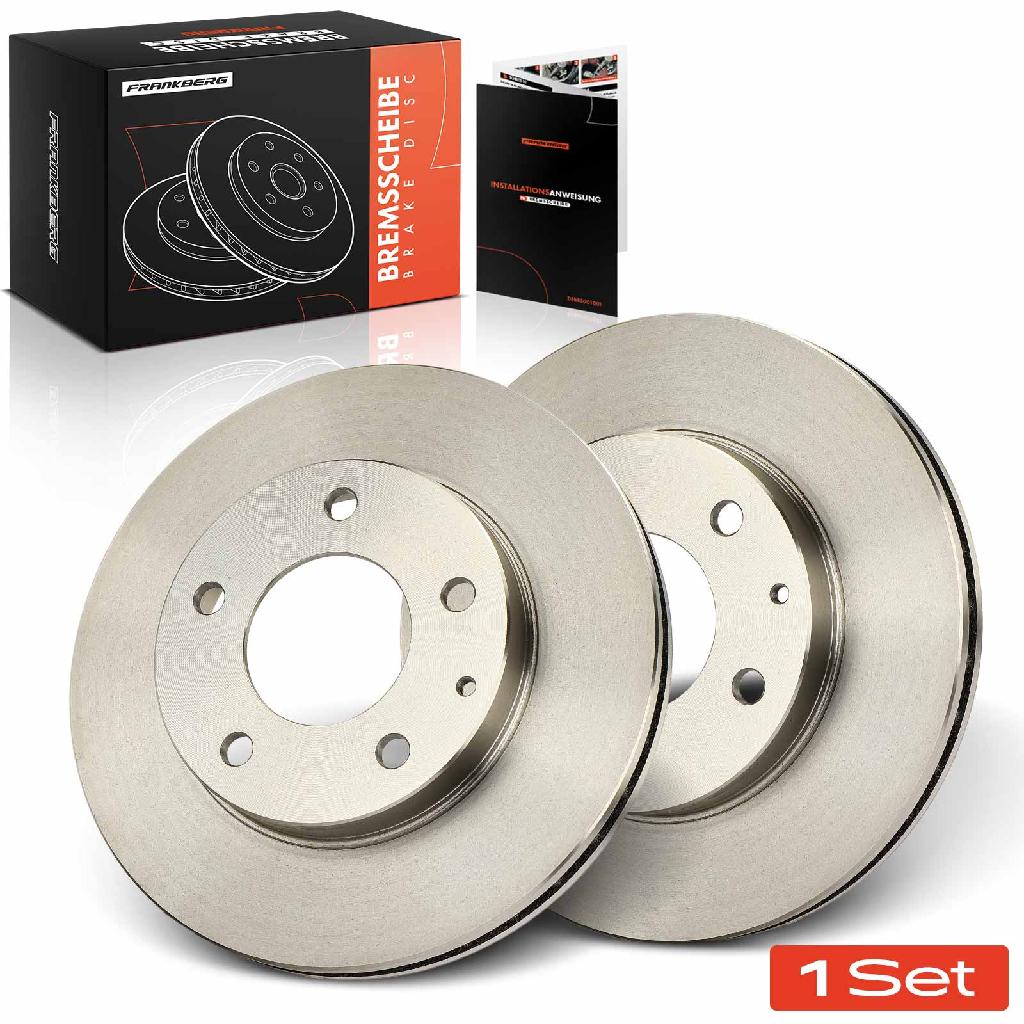 Frankberg 2x Bremsscheiben Vorderachse für Mazda 626 III Hatchback IV V Station Wagon B-Serie MX-6 Premacy Xedos 6