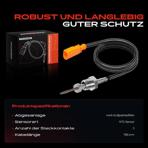 Frankberg 1x Abgastemperatursensor für VW Golf 7 5G Passat 3G Audi A3 Bild Frankberg 1x Abgastemperatursensor für VW Golf 7 5G Passat 3G Audi A3