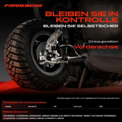 1x Querlenker Satz Vorderachse für Honda Accord VI Coupe CG 3.0L 2003-2003 Bild 1x Querlenker Satz Vorderachse für Honda Accord VI Coupe CG 3.0L 2003-2003