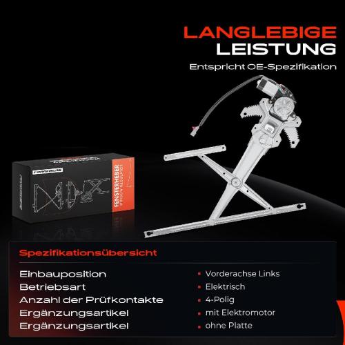 1x Fensterheber Vorne Links für Honda Bild 1x Fensterheber Vorne Links für Honda