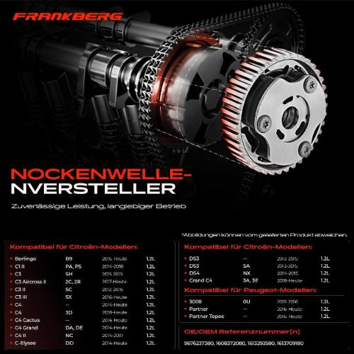 1x Nockenwellenversteller für Citroën Berlingo B9 C3 II III Peugeot 2008 I Bild 1x Nockenwellenversteller für Citroën Berlingo B9 C3 II III Peugeot 2008 I