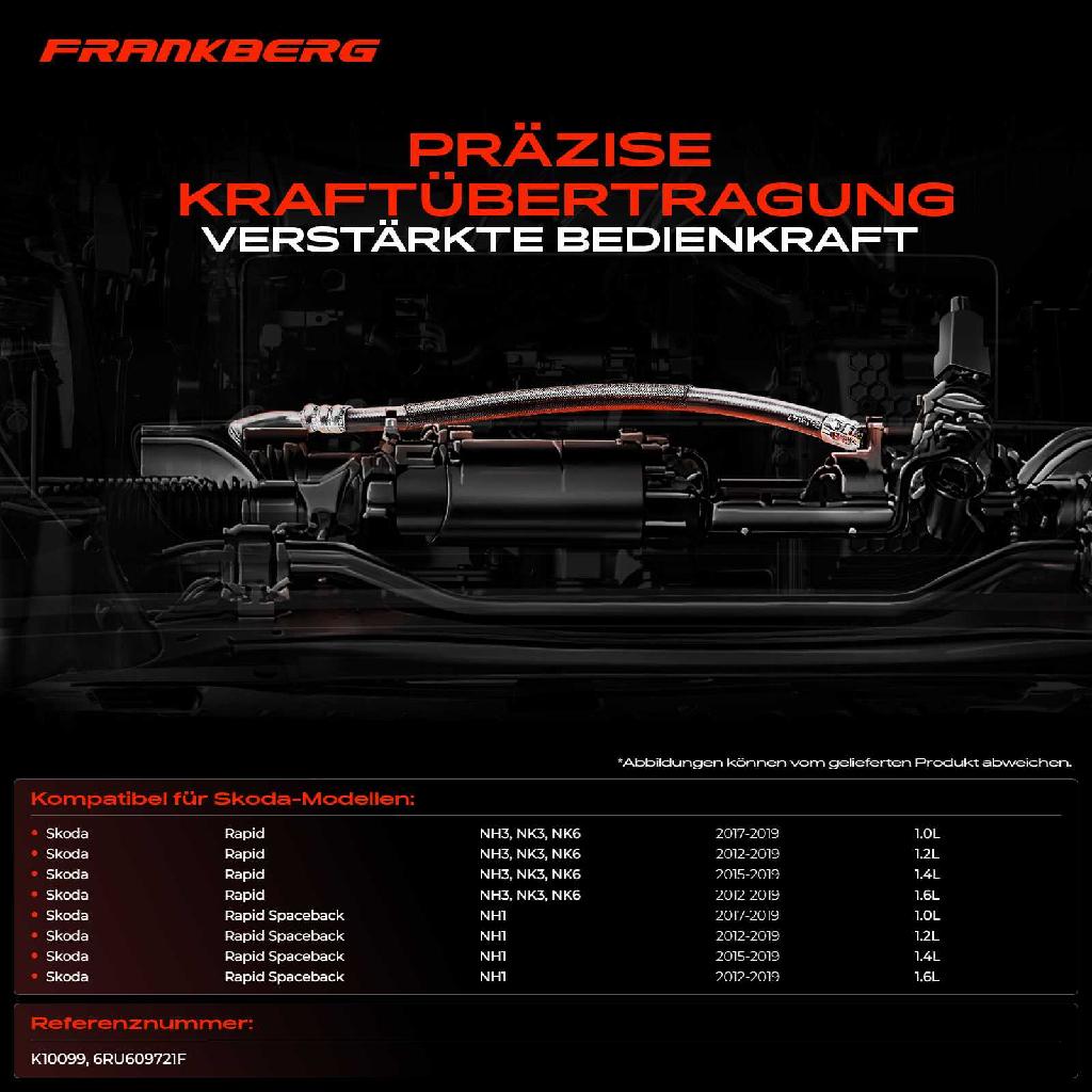 2x Seilzug Feststellbremse Hinterachse für Skoda Rapid Spaceback NH3 NK3 NK6