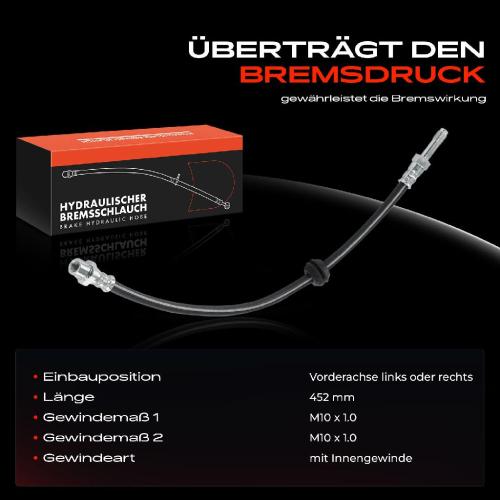 Frankberg 1x Bremsschlauch Bremsschläuche Vorderachse Links oder Rechts für BMW 3er E46 Z4 E85 E86 Bild Frankberg 1x Bremsschlauch Bremsschläuche Vorderachse Links oder Rechts für BMW 3er E46 Z4 E85 E86
