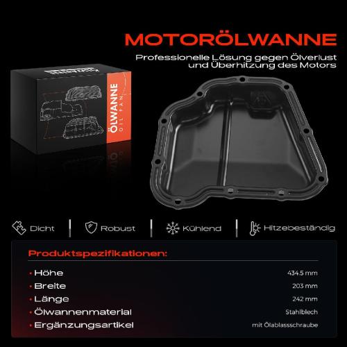 Frankberg 1x Ölwanne Motorölwanne für Volvo S40 I V40 Mitsubishi Carisma Galant V Lancer VI Space 1.8L Bild Frankberg 1x Ölwanne Motorölwanne für Volvo S40 I V40 Mitsubishi Carisma Galant V Lancer VI Space 1.8L