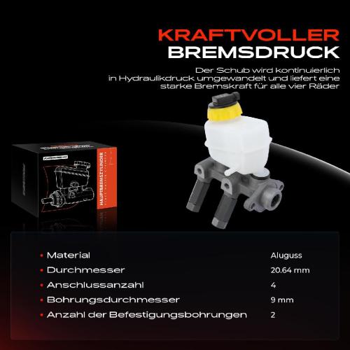 1x Hauptbremszylinder Bremszylinder für Daewoo Lanos KLAT Bj ab 1997 1.3L 1.5L Bild 1x Hauptbremszylinder Bremszylinder für Daewoo Lanos KLAT Bj ab 1997 1.3L 1.5L
