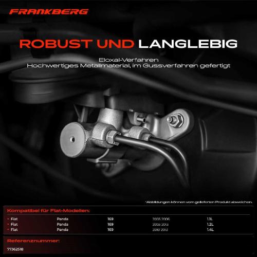 1x Hauptbremszylinder Bremszylinder für Fiat Panda 169 Kasten/Schrägheck 1.1L-1.4L Bild 1x Hauptbremszylinder Bremszylinder für Fiat Panda 169 Kasten/Schrägheck 1.1L-1.4L