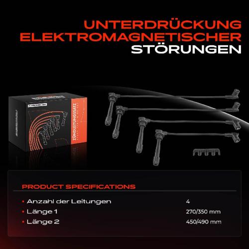 4x Zündleitungssatz Zündkabel für Hyundai Accent Elantra KIA Rio II 1.4L 1.5L 1.6L Bild 4x Zündleitungssatz Zündkabel für Hyundai Accent Elantra KIA Rio II 1.4L 1.5L 1.6L