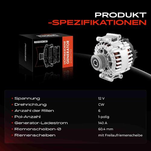 Frankberg 1x Lichtmaschine Generator für Audi A4 8K2 8K5 A5 8T 8F7 Q5 8RB 3.2FSI S4 S5 Bild Frankberg 1x Lichtmaschine Generator für Audi A4 8K2 8K5 A5 8T 8F7 Q5 8RB 3.2FSI S4 S5