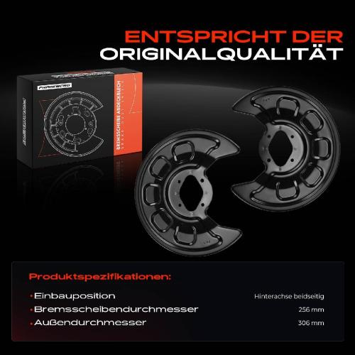 2x Ankerblech Bremsscheibe Hinterachse Beidseitig für VW Caddy 3 Kasten/MPV 2CA 2CH 2KA 2KH 2CB 2CJ 2KB 2KJ Bild 2x Ankerblech Bremsscheibe Hinterachse Beidseitig für VW Caddy 3 Kasten/MPV 2CA 2CH 2KA 2KH 2CB 2CJ 2KB 2KJ