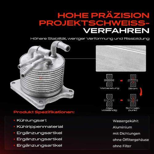 1x Ölkühler Motoröl für Jeep Compass Patriot Mitsubishi Outlander Bild 1x Ölkühler Motoröl für Jeep Compass Patriot Mitsubishi Outlander