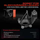 1x Achsschenkel Radaufhängung Vorderachse Links für Citroën Berlingo Xsara Peugeot 306 Partner