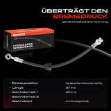 1x Bremsschlauch Bremsschläuche Vorderachse Links oder Rechts für Chevrolet Aveo/Kalos T200 Daewoo KLAS