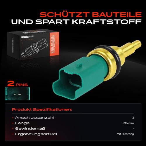 1x Sensor Kühlmitteltemperatur für Citroën C3 C4 DS3 DS4 Peugeot 207 208 308 3008 Bild 1x Sensor Kühlmitteltemperatur für Citroën C3 C4 DS3 DS4 Peugeot 207 208 308 3008