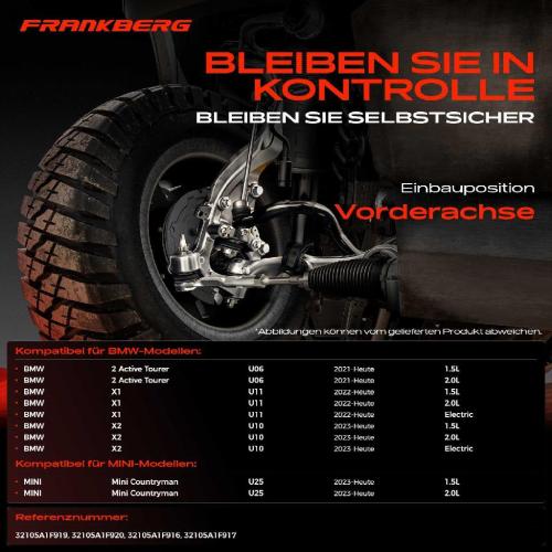 1x Querlenker Satz Vorderachse für BMW 2 Active Tourer U06 U11 U10 MINI U25 1.5L 2.0L Bj ab 2021 Bild 1x Querlenker Satz Vorderachse für BMW 2 Active Tourer U06 U11 U10 MINI U25 1.5L 2.0L Bj ab 2021