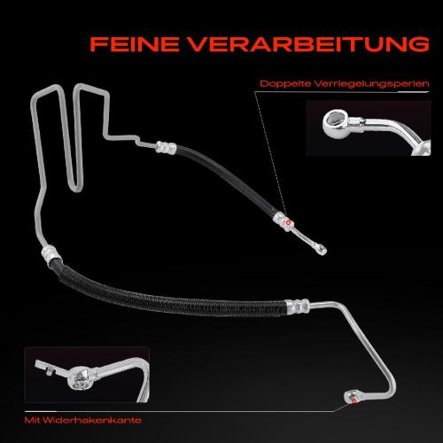 1x Servolenkung Schlauch für VW Bora 1J2 1J6 Seat Leon 1M1 Toledo II 1M2 1999-2006 1.8L Bild 1x Servolenkung Schlauch für VW Bora 1J2 1J6 Seat Leon 1M1 Toledo II 1M2 1999-2006 1.8L