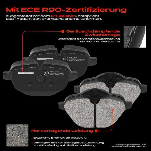 4x Bremsbeläge Hinterachse für BMW F10 F90 G30 F11 G31 G32 G11 G12 I12 I15 4.4L 1.5L 2009-2025 Bild 4x Bremsbeläge Hinterachse für BMW F10 F90 G30 F11 G31 G32 G11 G12 I12 I15 4.4L 1.5L 2009-2025