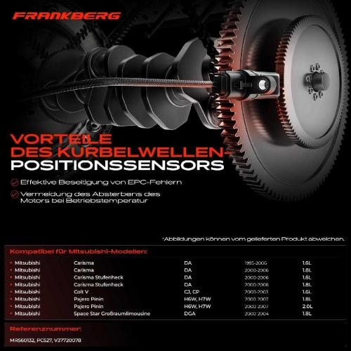 1x Kurbelwellensensor Impulsgeber für Mitsubishi Carisma Colt V Pajero 2000-2007 Bild 1x Kurbelwellensensor Impulsgeber für Mitsubishi Carisma Colt V Pajero 2000-2007