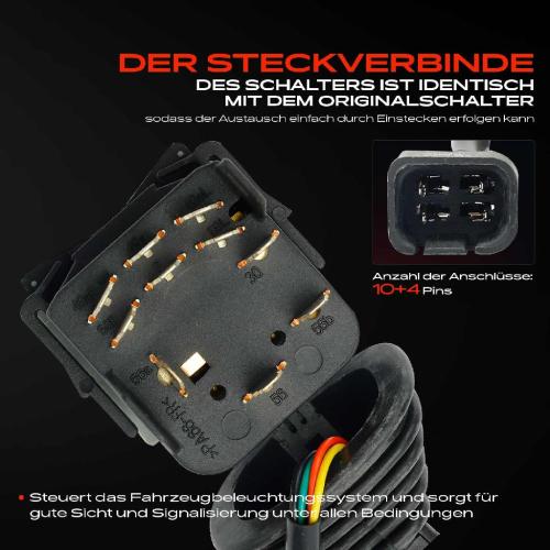 1x Kombischalter Lenkstockschalter für Opel Omega B V94 Sintra APV Vectra B J96 1.6L Bild 1x Kombischalter Lenkstockschalter für Opel Omega B V94 Sintra APV Vectra B J96 1.6L