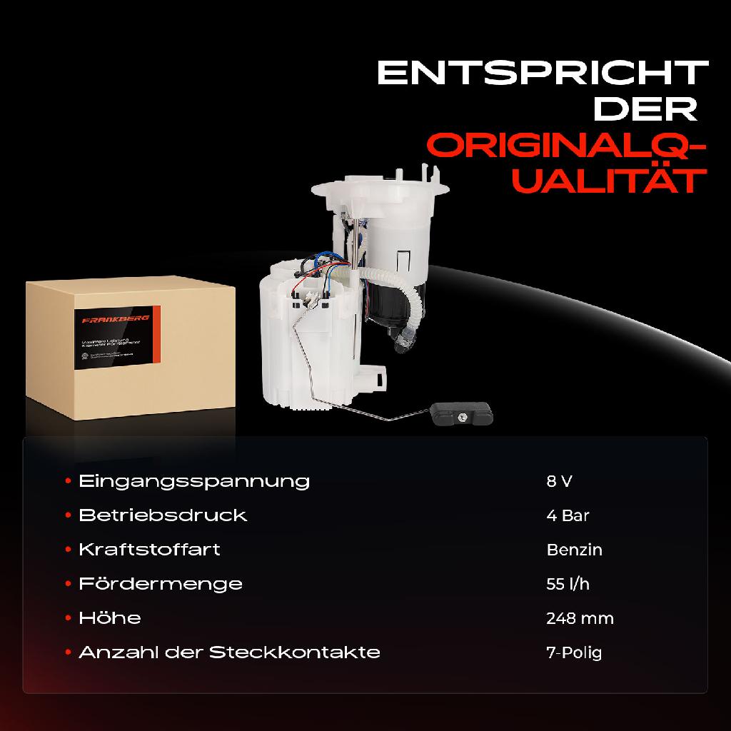 1x Kraftstoffpumpe für Audi A4 Allroad Avant A5 Cabriolet Sportback 1.8L 2.0L 3.0L 3.2L 4.2L 2007-2017