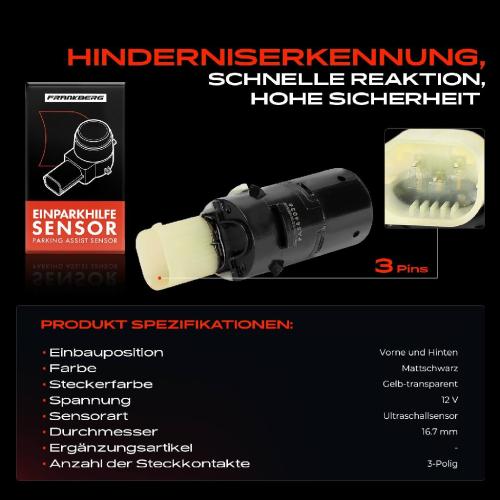 1x Parksensor PDC Sensor Vorne und Hinten für BMW 3er E46 316-330 2001-2007 Bild 1x Parksensor PDC Sensor Vorne und Hinten für BMW 3er E46 316-330 2001-2007