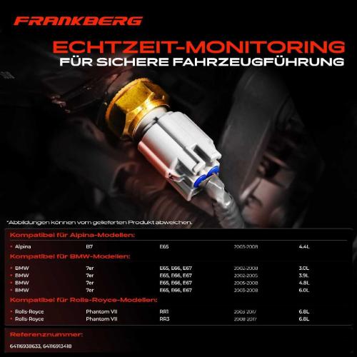 Frankberg 1x Temperaturgeber Außentemperatur für BMW 7er E65 E66 E67 730 740 750i Alpina B7 Bild Frankberg 1x Temperaturgeber Außentemperatur für BMW 7er E65 E66 E67 730 740 750i Alpina B7