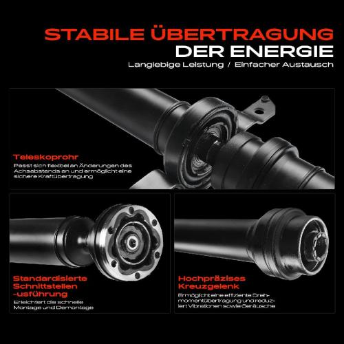 Frankberg 1x Kardanwelle Gelenkwelle Hinterachse für Audi Q5 8RB 2.0L 3.0L 3.2L 2010-2017 Bild Frankberg 1x Kardanwelle Gelenkwelle Hinterachse für Audi Q5 8RB 2.0L 3.0L 3.2L 2010-2017