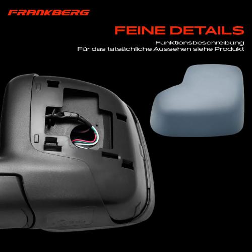 Frankberg 1x Außenspiegel Links für Citroën Nemo AA Fiat Fiorino Peugeot Bipper Tepee 1.4L 1.2L Bild Frankberg 1x Außenspiegel Links für Citroën Nemo AA Fiat Fiorino Peugeot Bipper Tepee 1.4L 1.2L