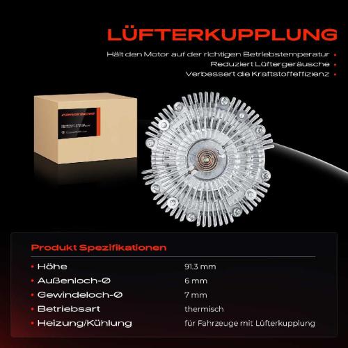 Frankberg 1x Lüfterkupplung Kühlerlüfte für Nissan NP300 D40 Pathfinder III R51 Cabstar F24M Bild Frankberg 1x Lüfterkupplung Kühlerlüfte für Nissan NP300 D40 Pathfinder III R51 Cabstar F24M