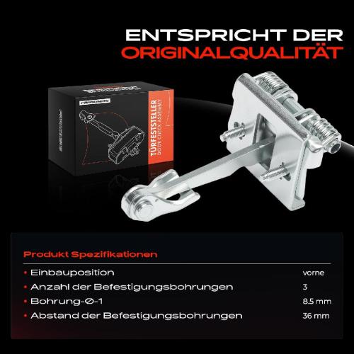 1x Türfeststeller Türfangband Türstopper Vorne für Peugeot 307 Break SW 3A/C 3E 3H Bild 1x Türfeststeller Türfangband Türstopper Vorne für Peugeot 307 Break SW 3A/C 3E 3H