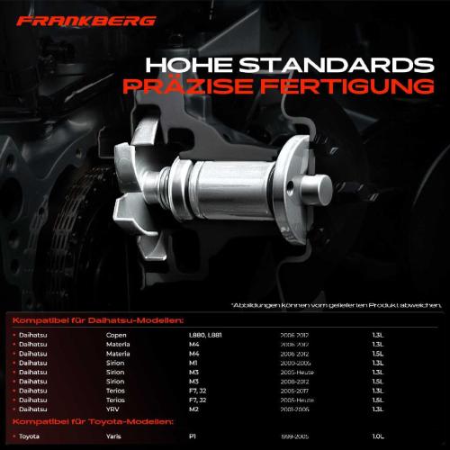 Frankberg 1x Wasserpumpe Kühlwasserpumpe für Toyota Yaris Daihatsu Materia Sirion Terios Bild Frankberg 1x Wasserpumpe Kühlwasserpumpe für Toyota Yaris Daihatsu Materia Sirion Terios
