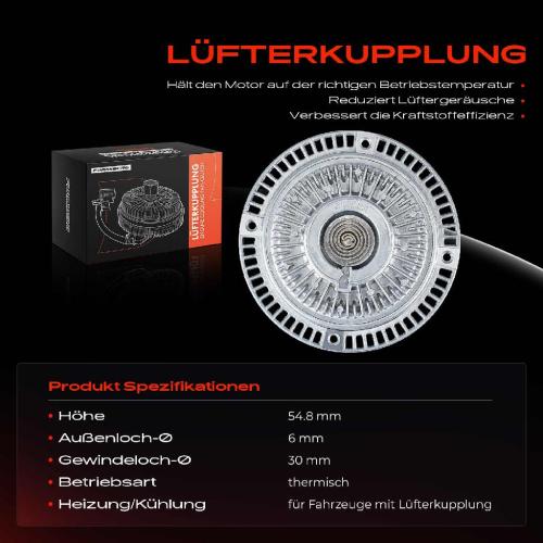 1x Lüfterkupplung Kühlerlüfte für Opel Omega A 16 17 Omega A Caravan 1.8L 2.0L Bild 1x Lüfterkupplung Kühlerlüfte für Opel Omega A 16 17 Omega A Caravan 1.8L 2.0L