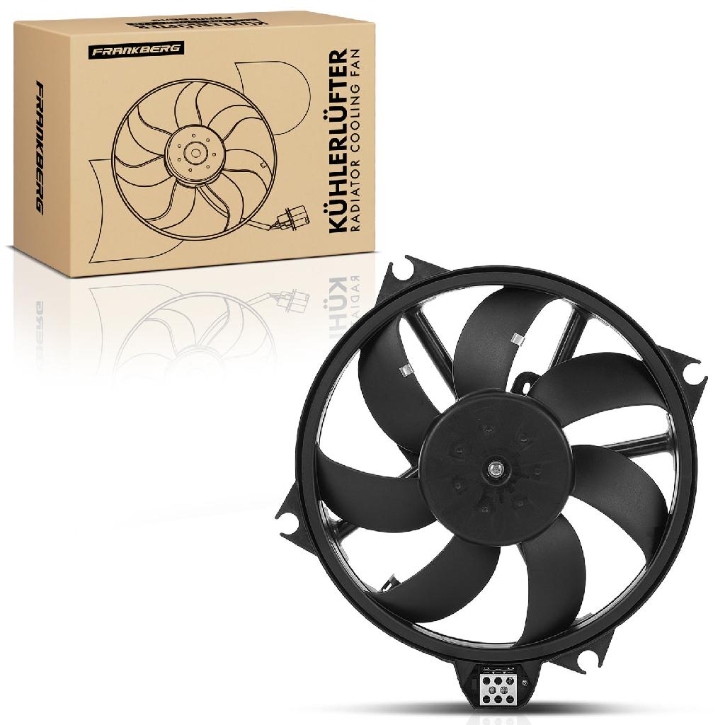 Frankberg 1x Motorkühller Einfachlüfter mit Kühlerlüfterrahmen Renault Grand Scénic III Megane CC 2.0L