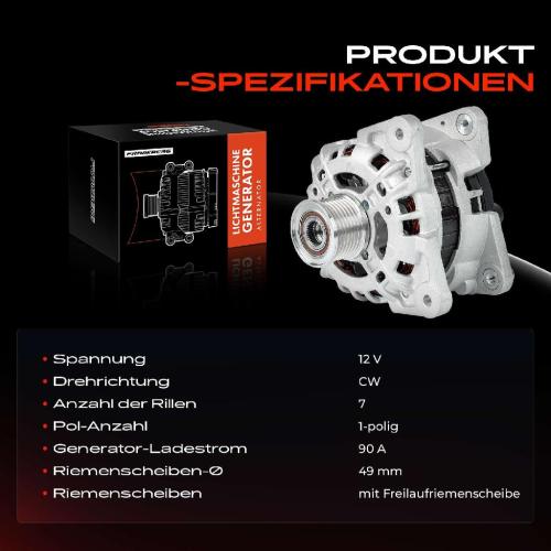 Frankberg 1x Lichtmaschine Generator für Dacia Lodgy Sandero II Renault Smart Bj ab 2012 Bild Frankberg 1x Lichtmaschine Generator für Dacia Lodgy Sandero II Renault Smart Bj ab 2012