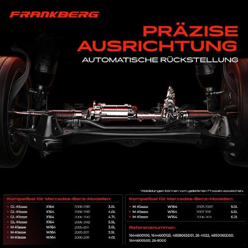 Frankberg 1x Lenkgetriebe Servolenkgetriebe für Mercedes-Benz ML W164 GL X164 Bild Frankberg 1x Lenkgetriebe Servolenkgetriebe für Mercedes-Benz ML W164 GL X164