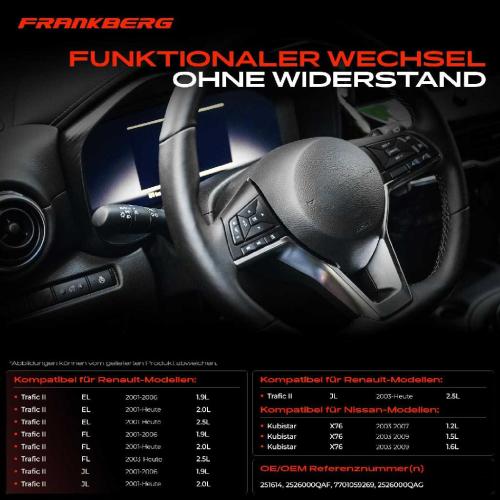1x Kombischalter Lenkstockschalter für Nissan Kubistar X76 Renault Trafic II Bild 1x Kombischalter Lenkstockschalter für Nissan Kubistar X76 Renault Trafic II