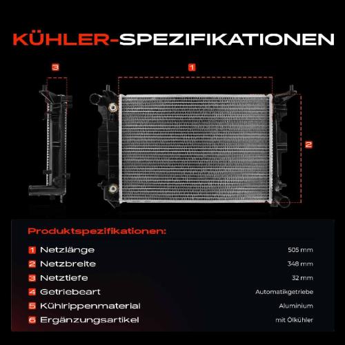 1x Kühler Wasserkühler Motorkühler für Saab 9-3 Cabriolet YS3D 900 II 2.0L 2.5L Bild 1x Kühler Wasserkühler Motorkühler für Saab 9-3 Cabriolet YS3D 900 II 2.0L 2.5L