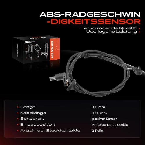 Frankberg 1x ABS Sensor Hinterachse beidseitig f r VW Polo Classic Van Kasten/Kombi Variant Seat Cordoba Vario Ibiza II Bild Frankberg 1x ABS Sensor Hinterachse beidseitig f r VW Polo Classic Van Kasten/Kombi Variant Seat Cordoba Vario Ibiza II