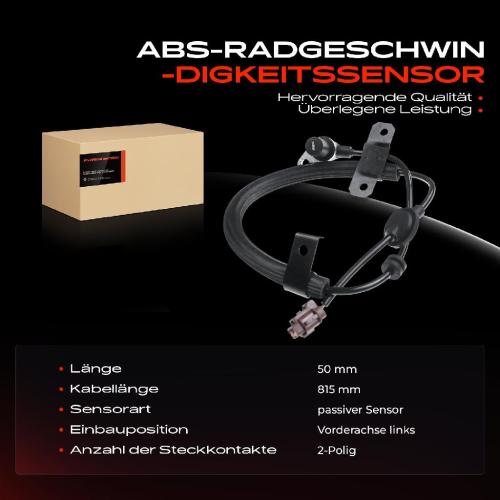 Frankberg 1x ABS Sensor Vorderachse links für Nissan Almera I N15 Almera I Hatchback 1.4L 1.6L 2.0L 1998-2000 Bild Frankberg 1x ABS Sensor Vorderachse links für Nissan Almera I N15 Almera I Hatchback 1.4L 1.6L 2.0L 1998-2000
