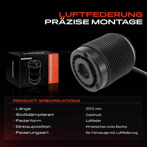 1x Luftfeder Fahrwerk Hinterachse Links Rechts für VOLVO V90 236 XC90 246 235 XC60 Bild 1x Luftfeder Fahrwerk Hinterachse Links Rechts für VOLVO V90 236 XC90 246 235 XC60