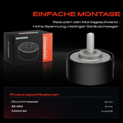 1x Umlenkrolle Führungsrolle für VW Phaeton Audi Q7 Porsche Cayenne MAN Bild 1x Umlenkrolle Führungsrolle für VW Phaeton Audi Q7 Porsche Cayenne MAN