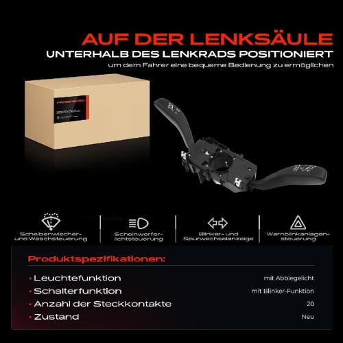 1x Kombischalter Lenkstockschalter für VW Polo Van Transporter V Kasten Bus Multivan V Bild 1x Kombischalter Lenkstockschalter für VW Polo Van Transporter V Kasten Bus Multivan V